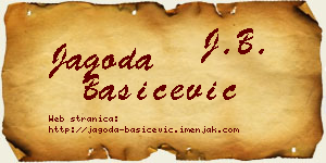Jagoda Bašičević vizit kartica